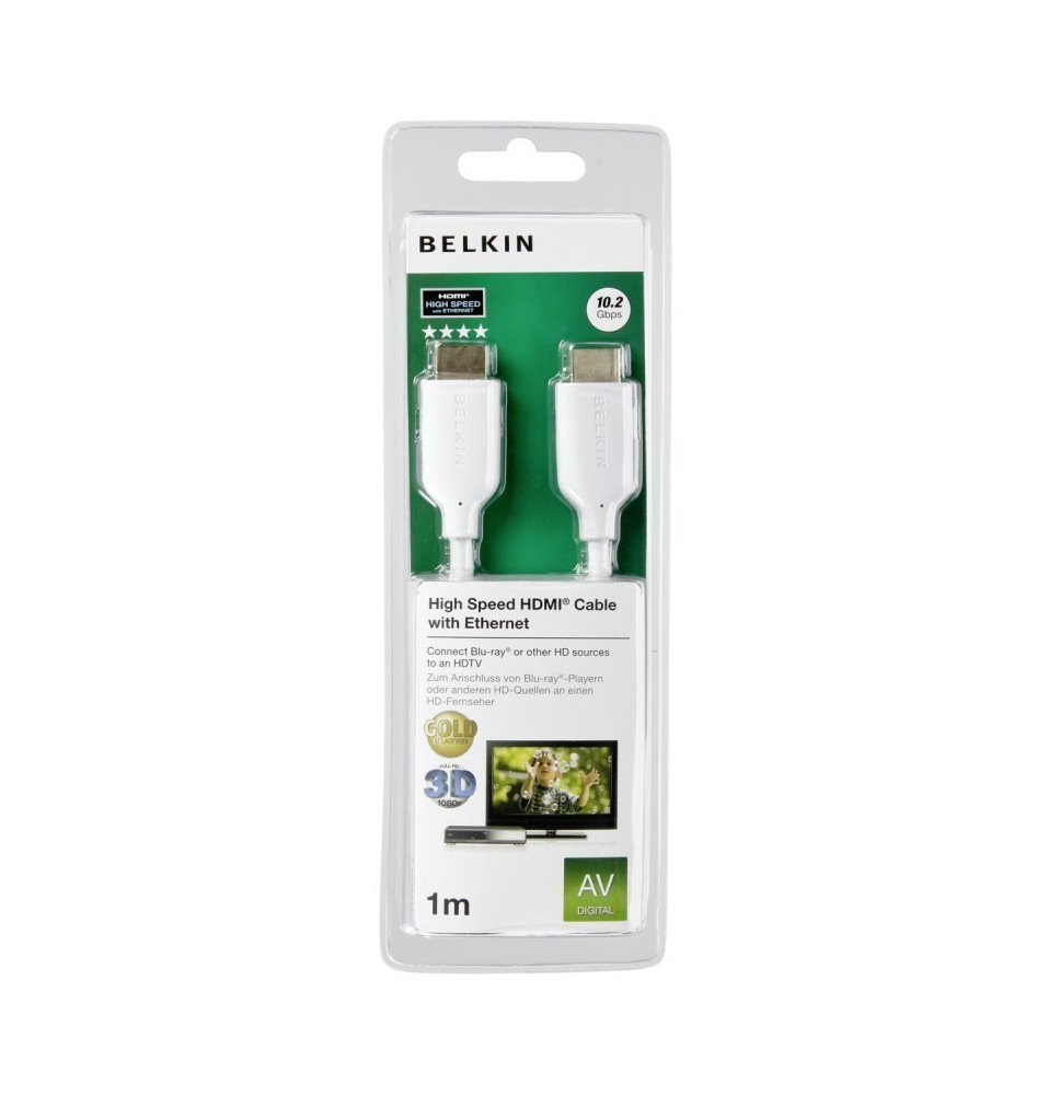 Belkin High Speed HDMI Cable with Ethernet 1M