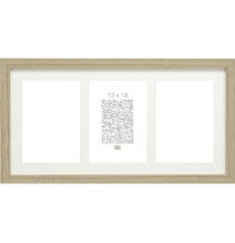 Deknudt S66KB3 Drieluik Fotolijst 3x 13x18 cm – Naturel Hout – Galerijlijst