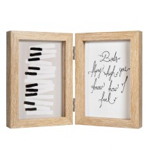 Henzo Fotolijst Piano 2x 13x18 cm – Tweeluik Collagelijst – MDF - 82.721