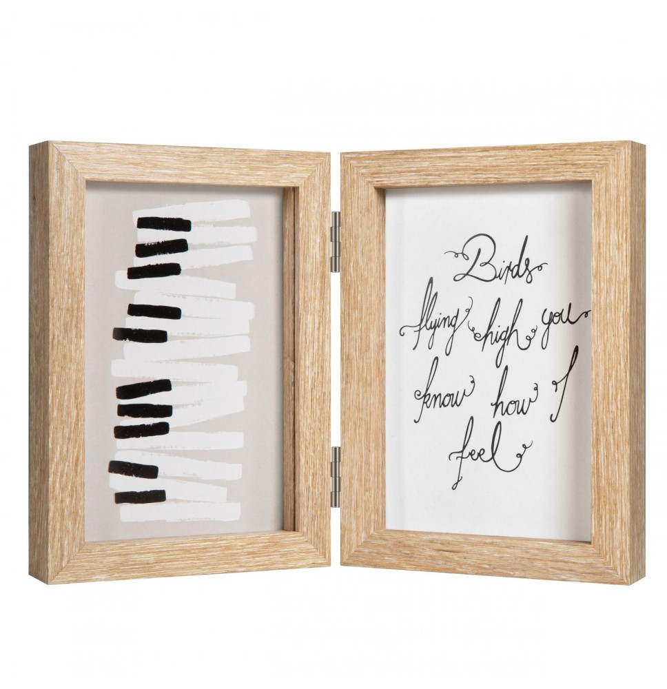 Henzo Fotolijst Piano 2x 13x18 cm – Tweeluik Collagelijst – MDF - 82.721