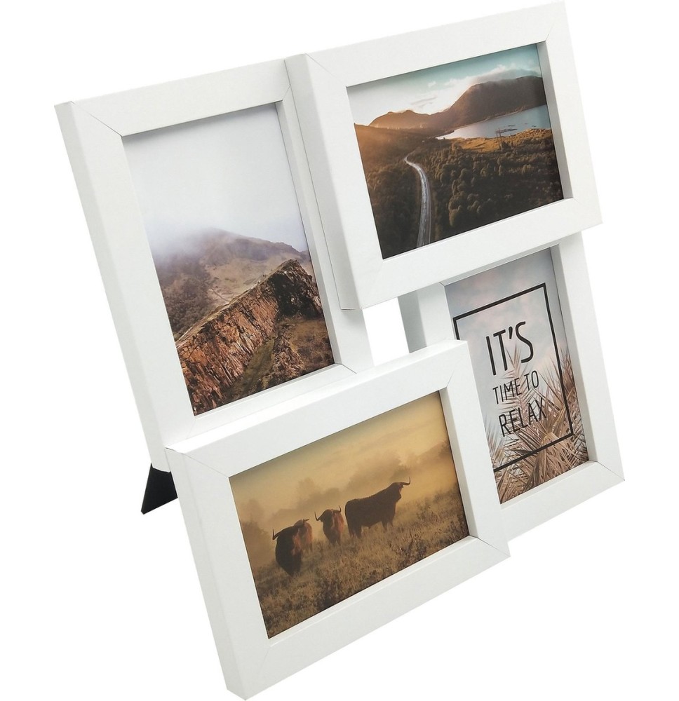 Stijlvolle houten fotolijst met warme uitstraling – perfect voor elk interieur.