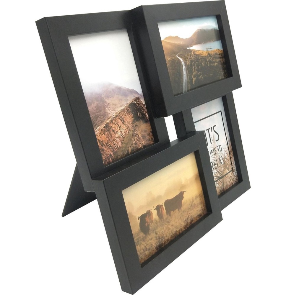Stijlvolle houten fotolijst met warme uitstraling – perfect voor elk interieur.