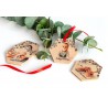 Houten kersthangers